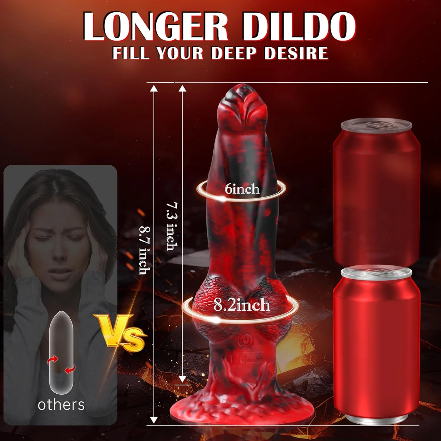 HESEKS 10.2 inch Thrusting Dildo Vibrator Realistic Huge Vibrating Penis Anal Stimulatior Monster Big Dildos with Remote Control