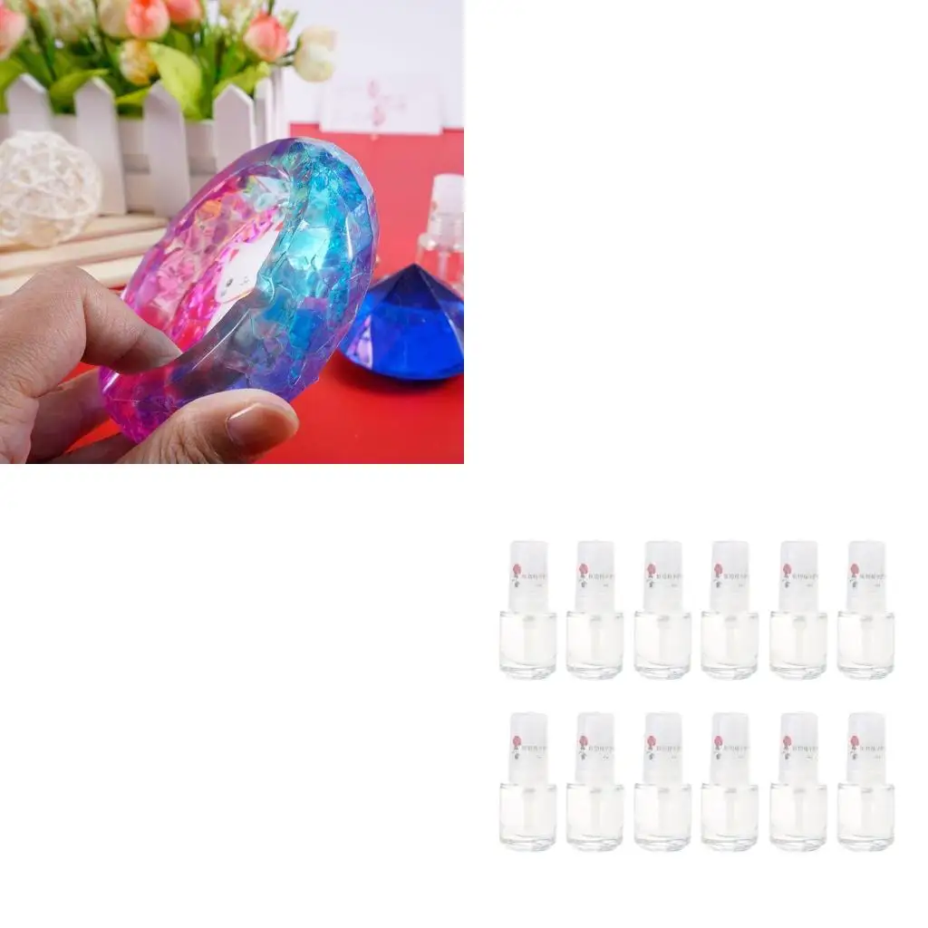 

12 Bottles Super Clear Epoxy Resin Waterproof Protect Brightening Gel Sealant Jewelry Mold Polishing Oil Jewelry Making