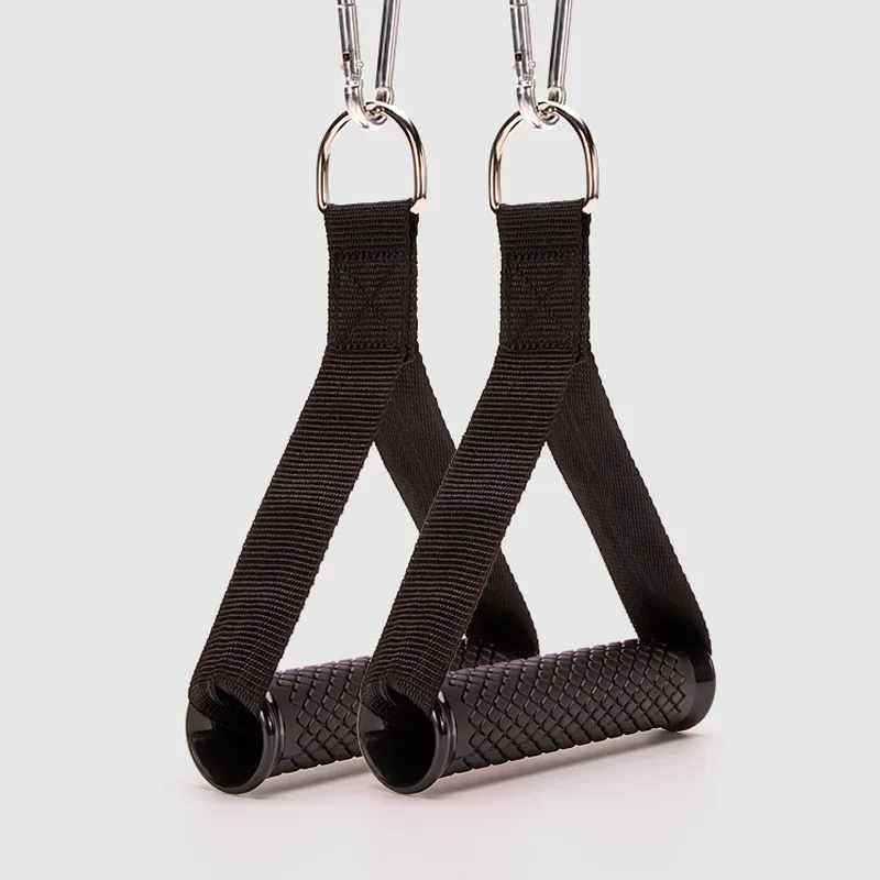 TPR Covered Rubber Gantry Fitness Handle Gantry Fitness Equipment Handle Tension Rope Handle Suspension Training Strap Handle