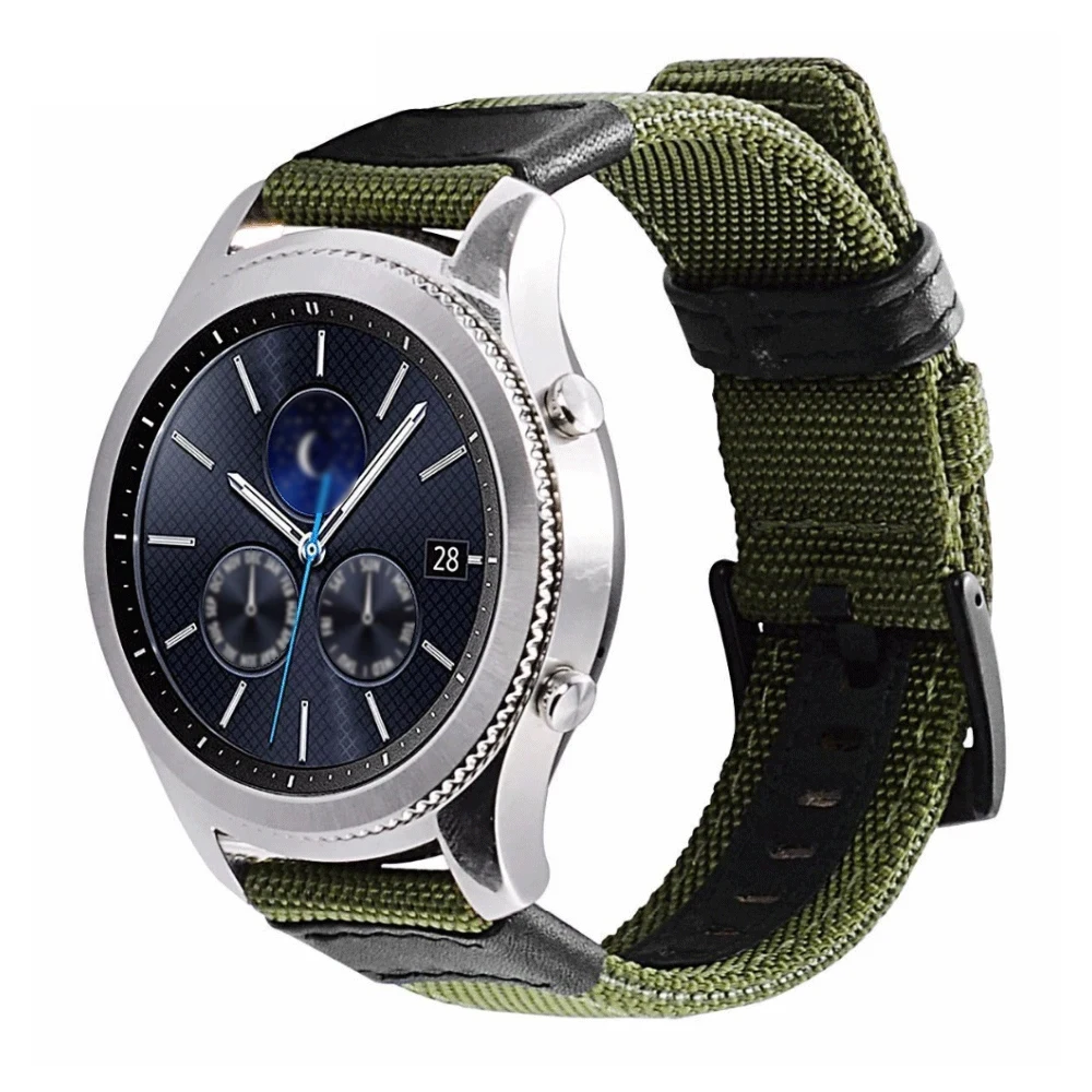 20mm 22mm Band Nylon Strap for Samsung Galaxy Watch3 41mm 45mm Quick Release Bracelet for Huawei Watch GT4/3/2 46mm 42 Watchband