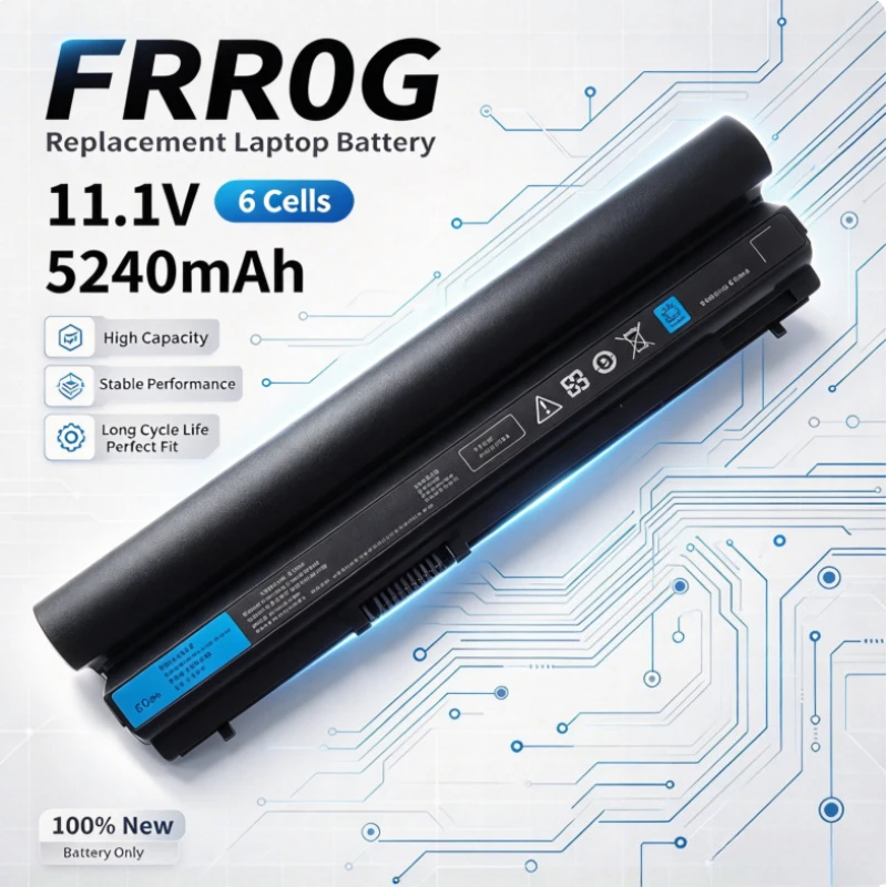 New Battery RFJMW F7W7V Y61CV 60Wh Compatible with Dell Latitude Laptop E6220 6230 E6320 6320 E6230 E6330 6330 E6430s PN FRR0G