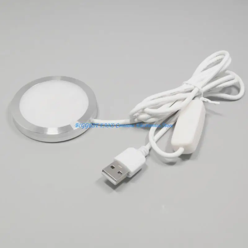 

USB 5V3W Светодиодная прикроватная лампа с светодиодом с твердым кружком под шкафом Puck Light USB