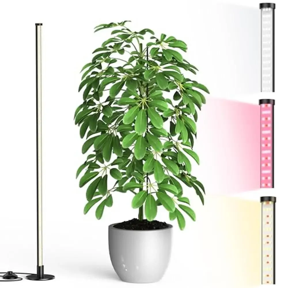 LED Grow Light Stand 243 LEDs 3 Spectrums Full Spectrum Yellow Bule Red Nano-Layer Wide Plant Illumination Area Vertical Stand