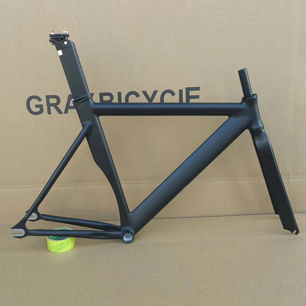 Bicycle Frame Fixed Gear Bike Muscle Frameset Aluminum Alloy Material Fits 700C Wheels Single Speed Cycling Parts