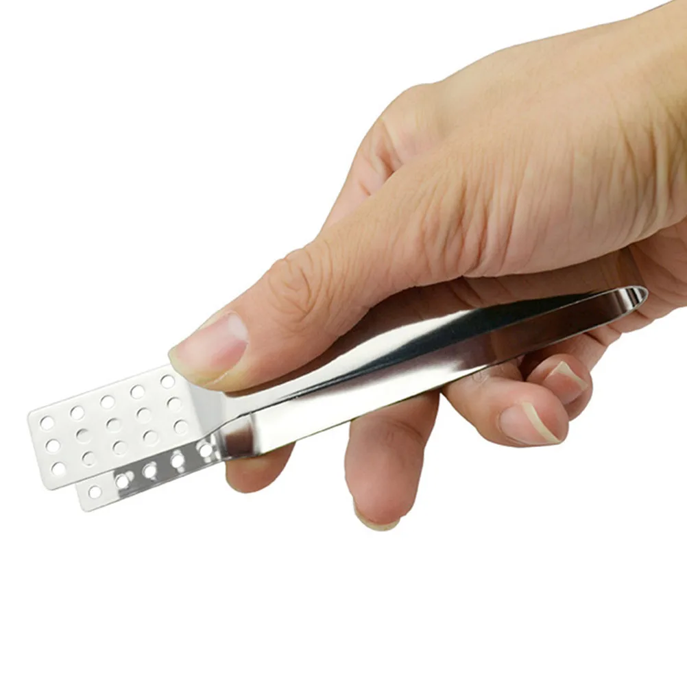 

2Pcs Stainless Steel Tea Bag Tongs Heat Resistant Multi Function Kitchen Tool Long Handles Safe Extraction Various Teas