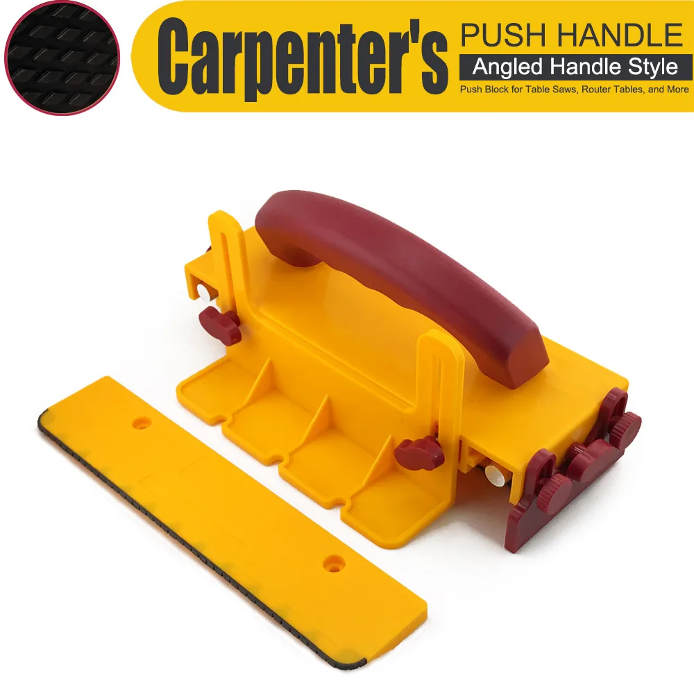 

Push Handle for Table Saws Router Tables Band Saws Jointers Woodworking Table Saw Push Block Cuts Safe For Widgets Difficult Cut