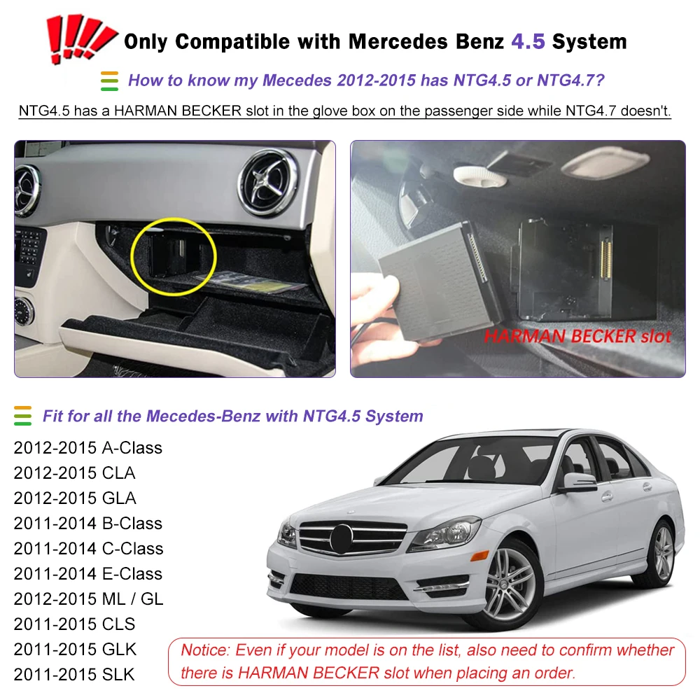 Road Top Wireless Carplay for Mercedes Benz ML GL W166 NTG4.5 Plug And Play Android Auto Airplay Mirror Link USB Video Cameras