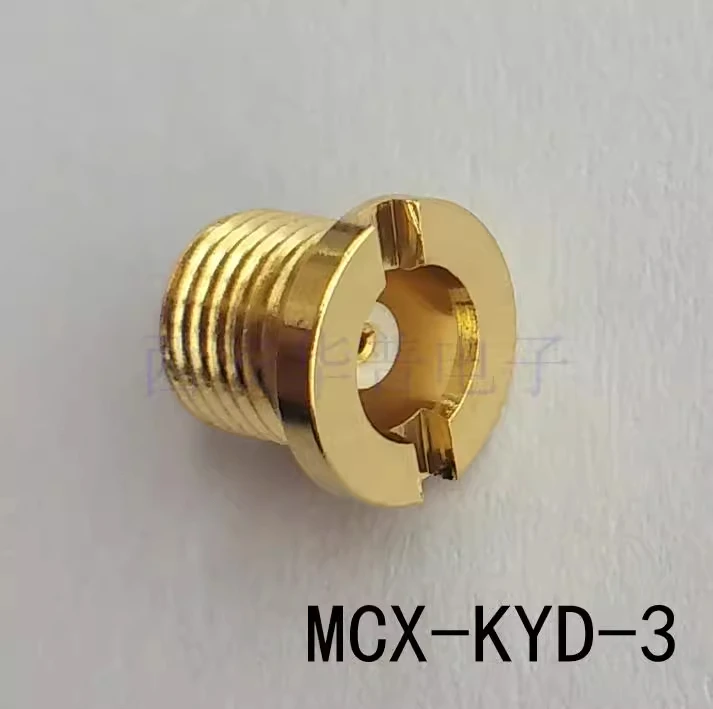 2PCS MCX-KYD-3 RF connector mcx-k female head threaded installation through wall fixed socket mcx RF connector