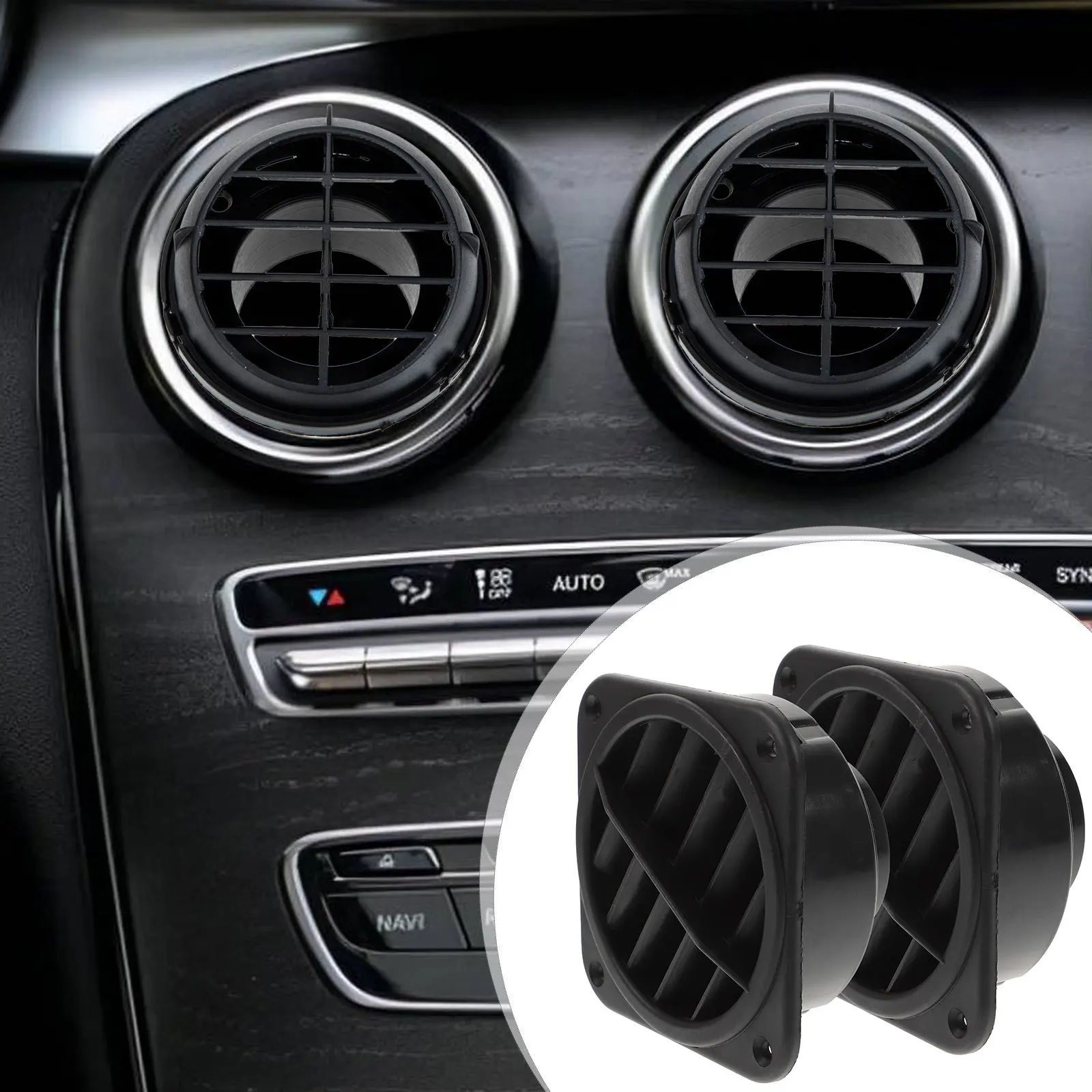 

2 шт., вентиляционная крышка обогревателя для автодома, вращающийся пластик, прочный ремонт, замена, вентиляционное отверстие для кондиционера, переключатель