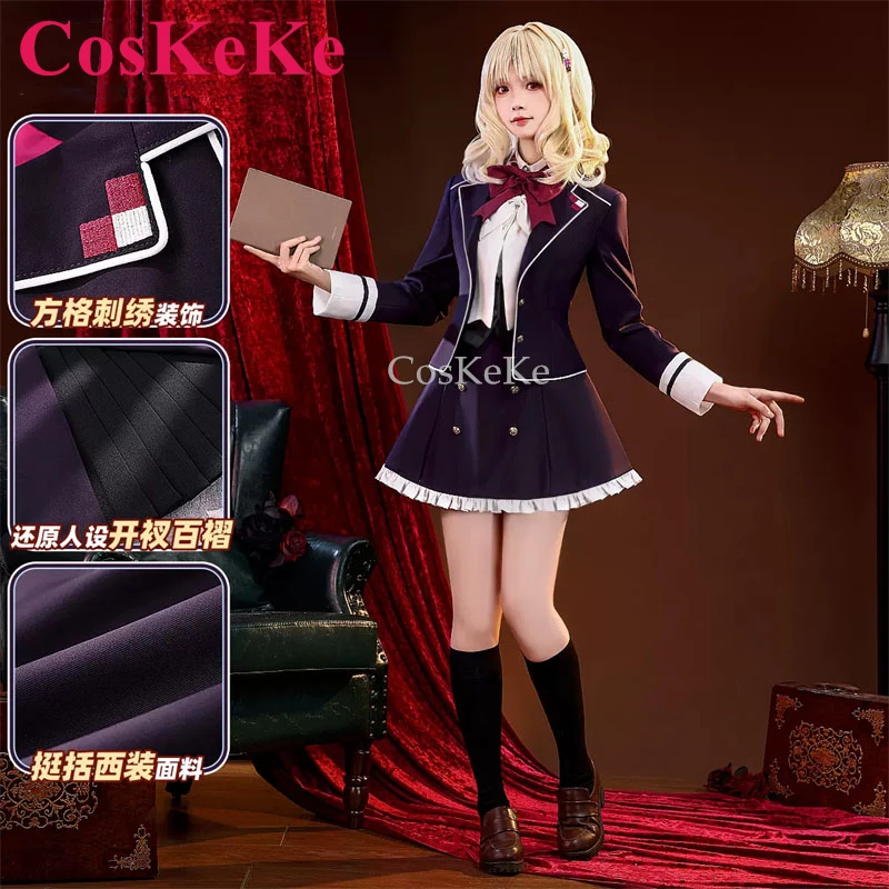 

CosKeKe Komori Yui Cosplay Anime Diabolik Lovers Costume Gorgrous Elegant School Uniforms Activity Party Role Play Clothing S-L