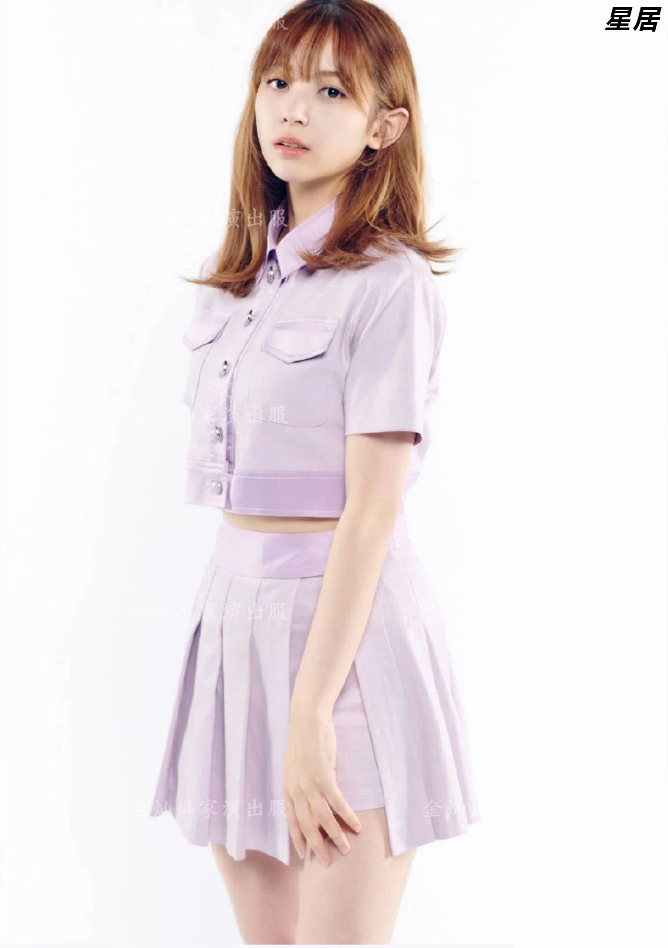 Kpop Concerto coreano Abiti jazz Woemn Group Costumi di performance sul palco Camicia a maniche corte Gonna corta sexy Abbigliamento da festival