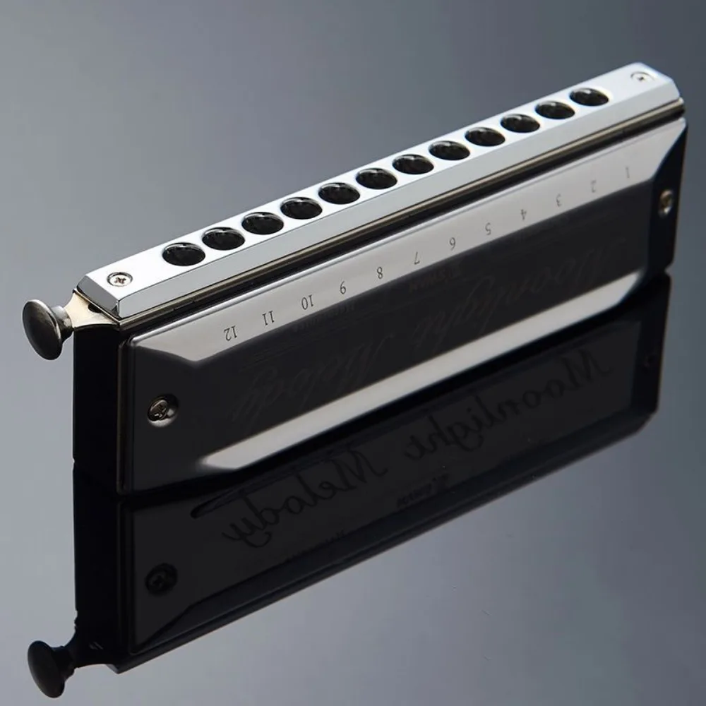 Mouth Harmonica C Key Chromatic Professional Harmonicas 10/12/14/16 Holes 40/48/56/60 Tone Woodwind Playing Musical Instruments