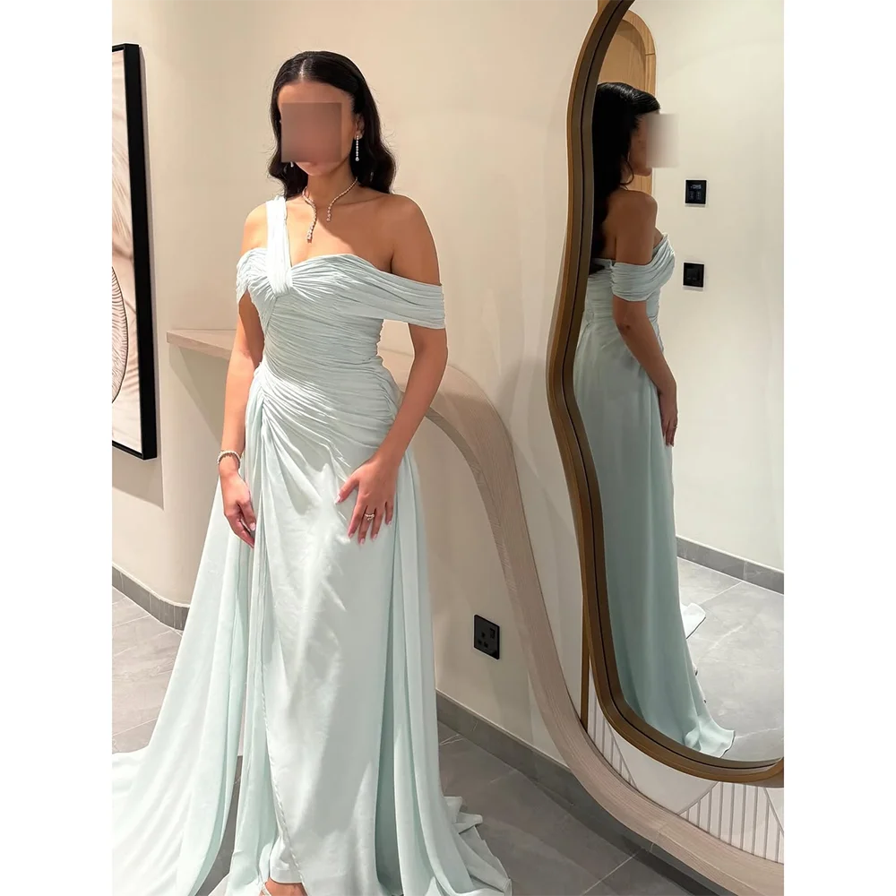 

Modern Wedding Party Dresses for Women Off The Shoulder Mermaid Evening Gowns Ankle Length Elegant Prom Dress Customized
