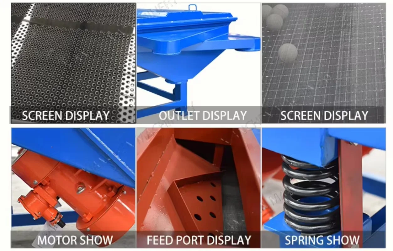 Screening Machine New High Output Vibration Sieve Rectangular Linear Vibrating Sifter