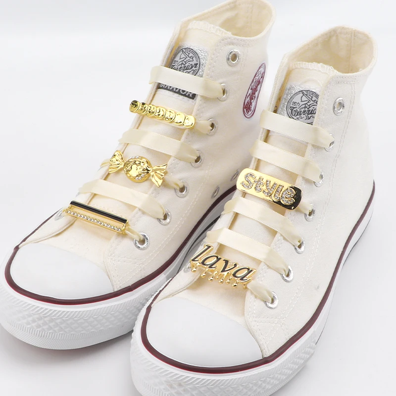 Luxury Shoelaces for Sneakers Decoration Clips Shoe Laces Shiny Rhinestones Shoe Charms Faux Jeweled Vintage Shoelace Decorative image 2