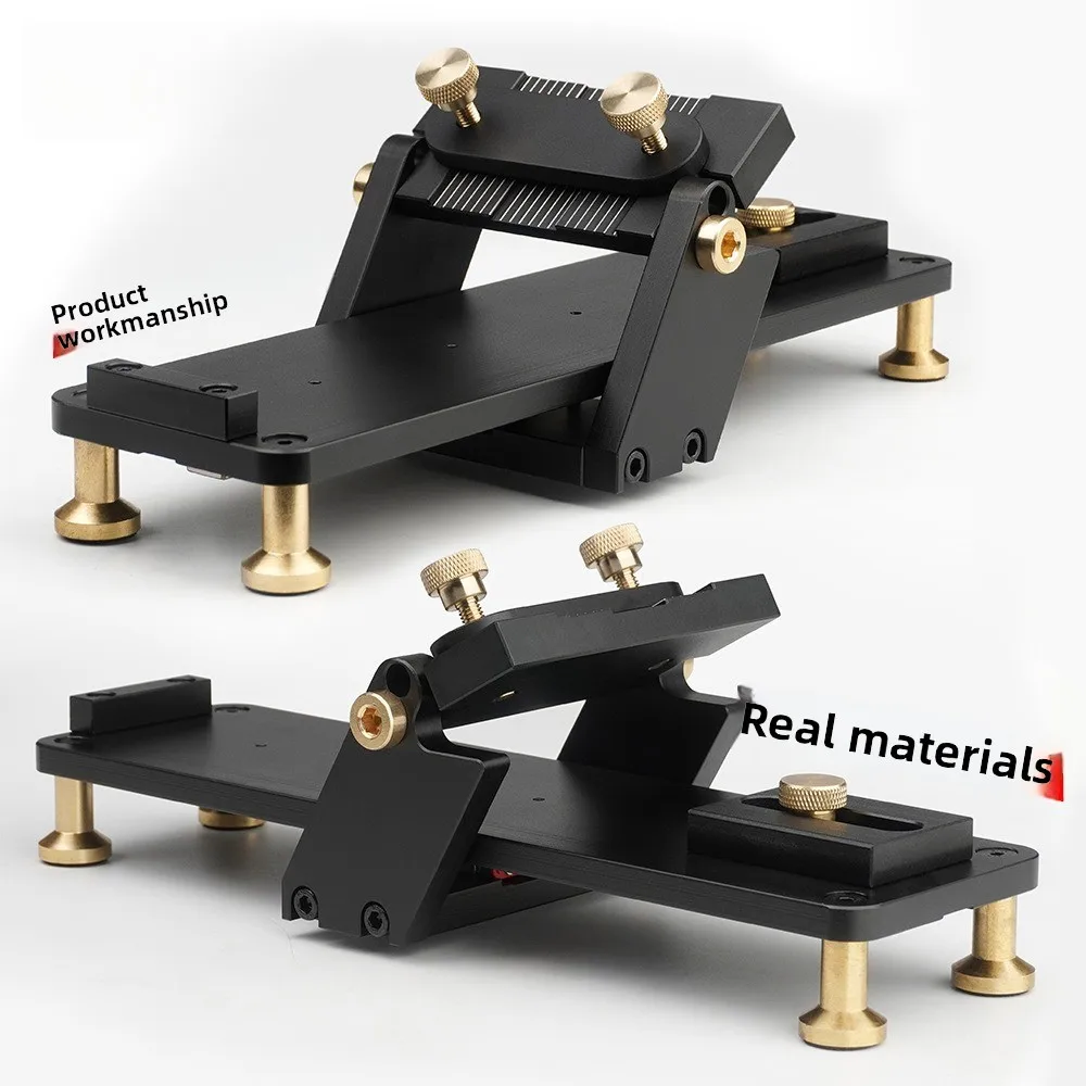 Aluminum Alloy Angle Guide Knife Sharpener, Linear Rail, Non‑Slip Ultra‑Fine Whetstone for Wood Chisel, Honing & Polishing