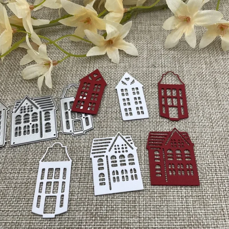 

3Pcs House Metal Cutting Dies Stencils For DIY Scrapbooking Decorative Embossing Handcraft Die Cutting Template Mold