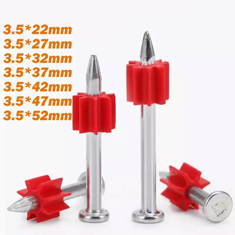 10Pcs M3.5 Ultra Hard Cement Wall Steel Nails Furniture Hardware Nails Hardened Advertisement nail Cement Steel Nails