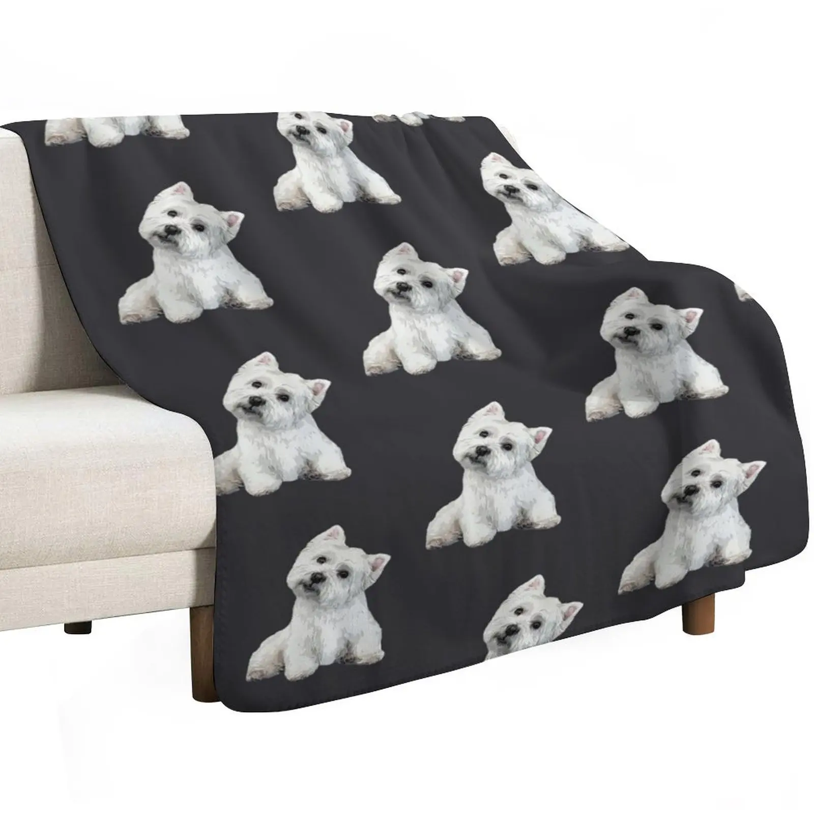 West Highland Terrier BEST DOG EVER! Throw Blanket Decorative Sofa Picnic Softest Soft Soft Plush Plaid for babies Blankets