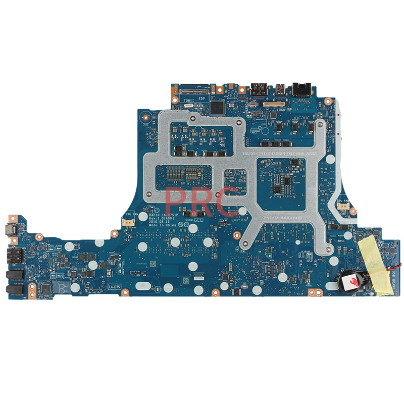 Imagem -06 - Placa-mãe do Portátil para Dell Alienware Bap10 La-d751p Notebook Mainboard 15 r3 17 r4 i5 i7 Gtx1050ti Gtx1060 Gtx1070 0ctw8d