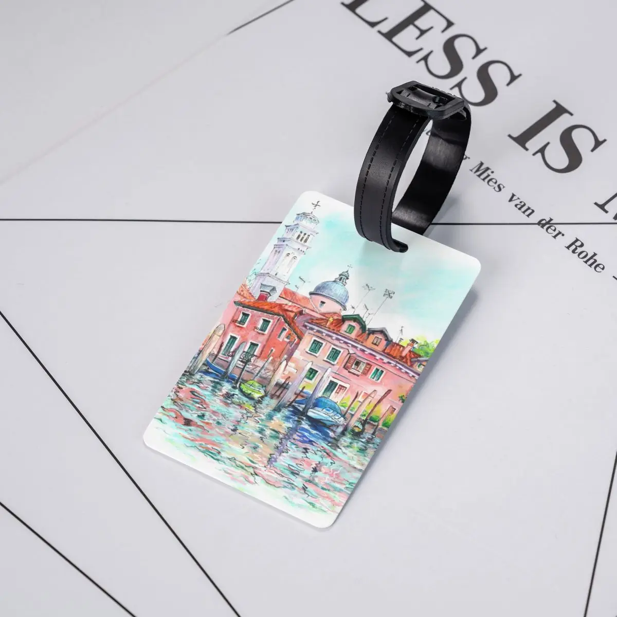 باسيليكا سانت بيتر أوف كاستيلو، البندقية، إيطاليا علامات الأمتعة لحقائب السفر علامات الأمتعة المضحكة غطاء الخصوصية معرف التسمية