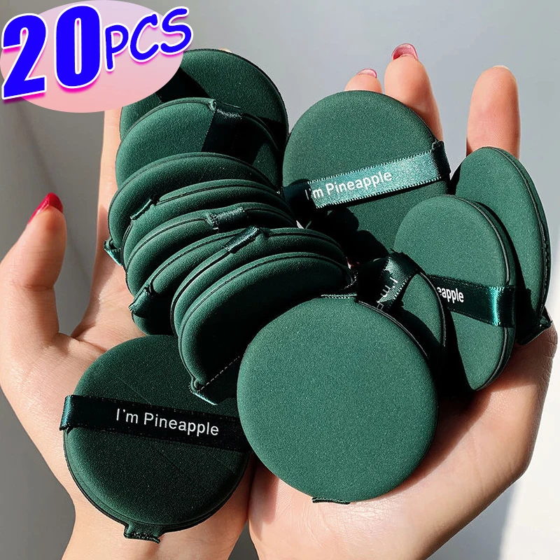 20pcs Strawberry Cosmetic Sponge Puff Double Side Soft Beauty Makeup Air Cushion Puffs Dry and Wet Use BB Cream Cosmetics Tools