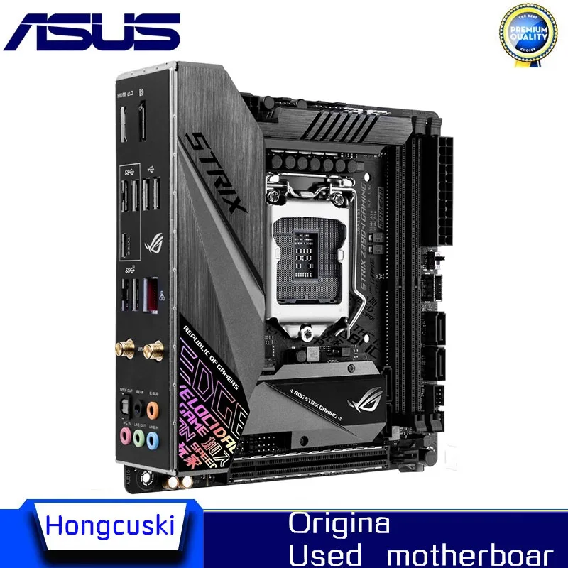 For Asus ROG STRIX Z390-I GAMING MINI ITX Original Desktop for Intel Z390 DDR4 PCI-E 3.0 Motherboard LGA 1151 USB3.0 M.2 SATA3