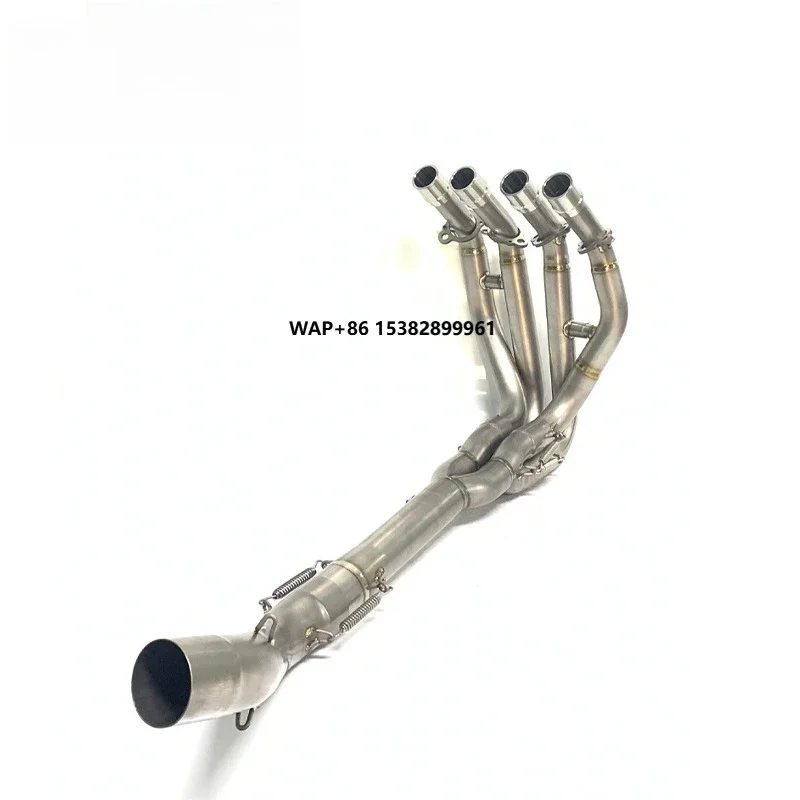 Titanium Alloy Exhaust Pipe for ZX25R 2020+ Single Motorcycle Exhaust Header 51MM Exhaust Muffler