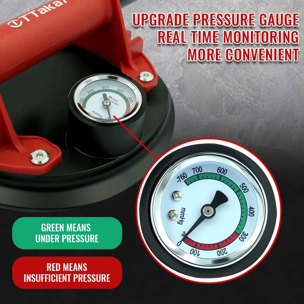 8 inch Cup Vacuümzuignap 250 kg Laadvermogen Zware vacuümstrooier voor tegeladsorptie Graniet Glas Lifting