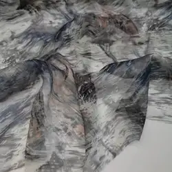 Big Deal 100% Mulberry Silk Fabric Georgette Breathable Sewing Scarf Dress Material