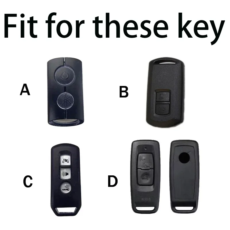 For Yamaha Honda NVX NMAX XMAX NVX155 AEROX155 QBIX125 XMAX300 Click PCX125 Remote Vario 150 Motorcycle Key Case Cover Keychain