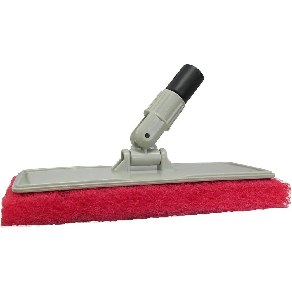 

Medium-Textured Red Scrub Pad for Extension Handles, 3-10 Feet Reach
