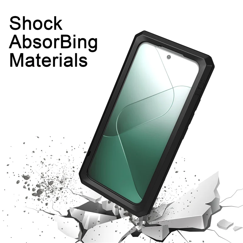 

Металлический чехол Love Mei для Xiaomi MI 15 14 13 11 10 17 MI17 Pro Max, ударопрочный, усиленный, силиконовый, с защитным стеклом