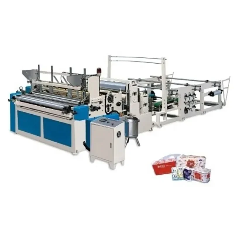 Tissue Toilet Paper Making Machine Production Line Jumbo Roll Toilet Paper Rewinding Cutting Packing Machine for Sale