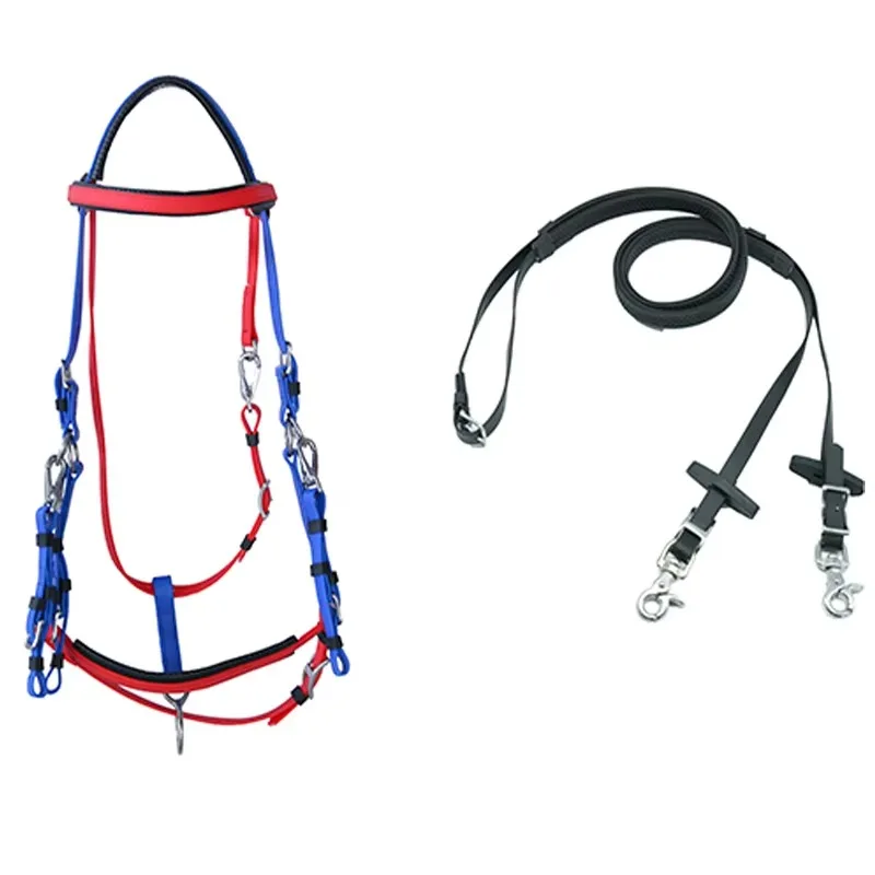 

Durable Nylon Draft Horse Halter and Endurance Bridle Synthetic Style Made From High Quality Strong Materials
