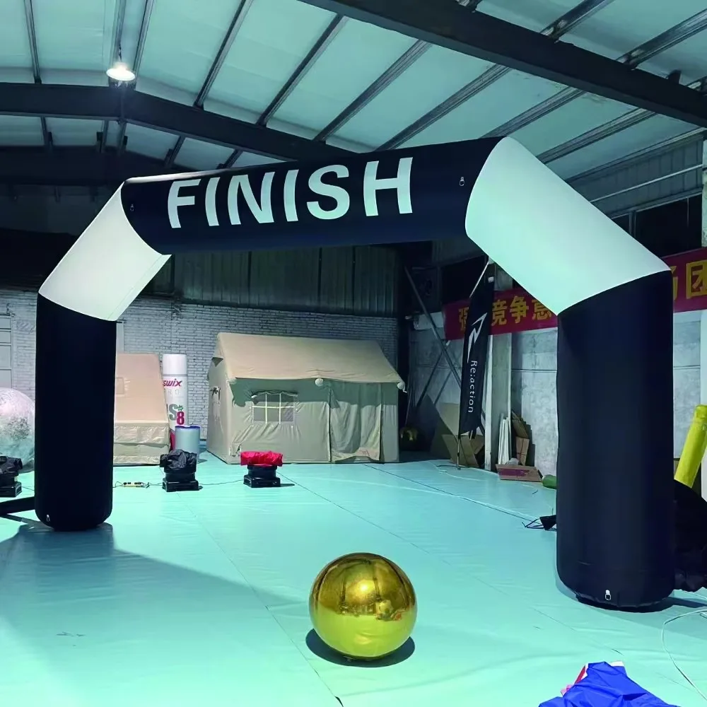 Custom Inflatable Start Finish Line Arch Way Gate for Karting Marathon Racing Outdoor Events Advertising Entrance