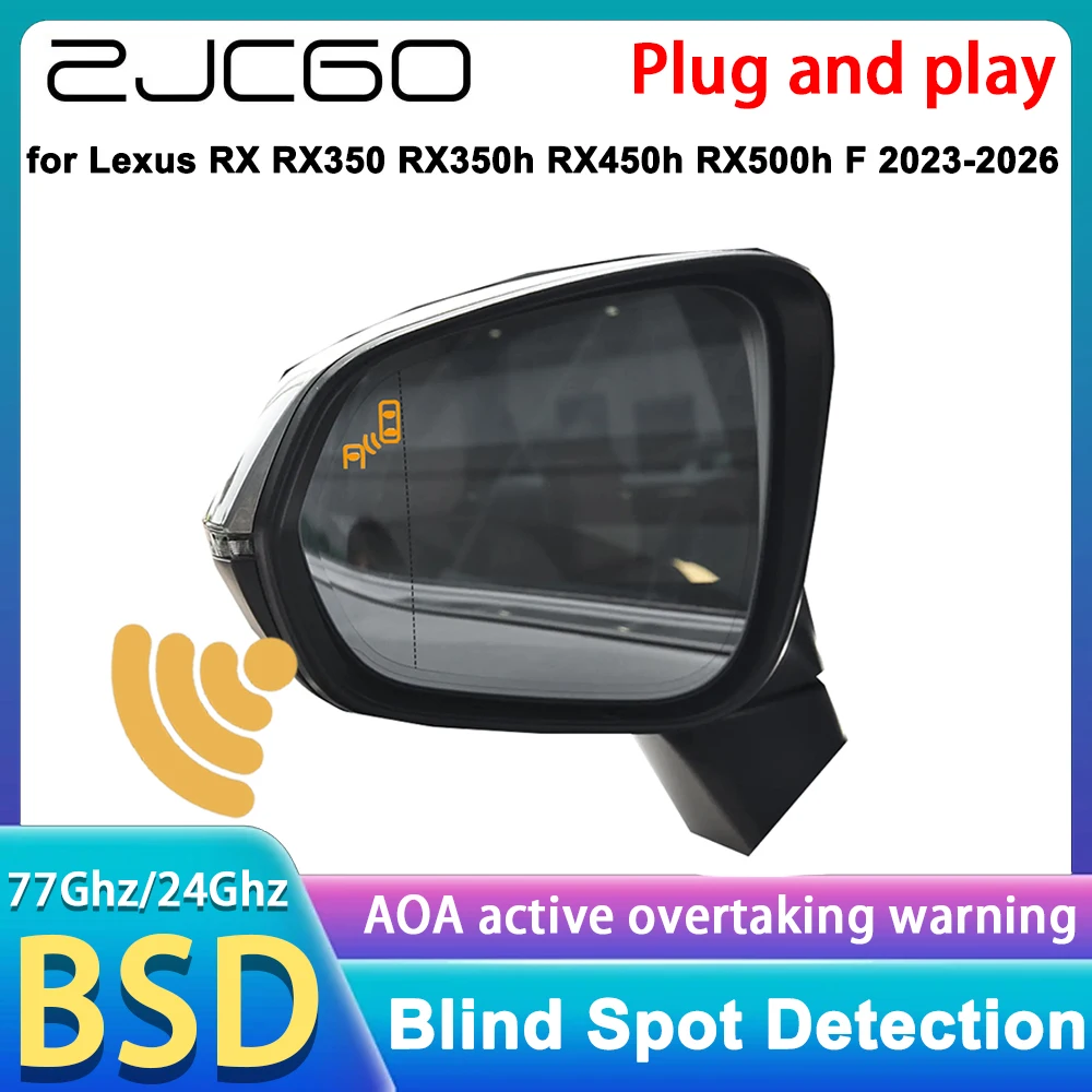 for Lexus RX RX350 RX350h RX450h RX500h F 2023-2026 Blind Spot Monitor Information Assist Detection BSM BLIS System 77GHz Radar