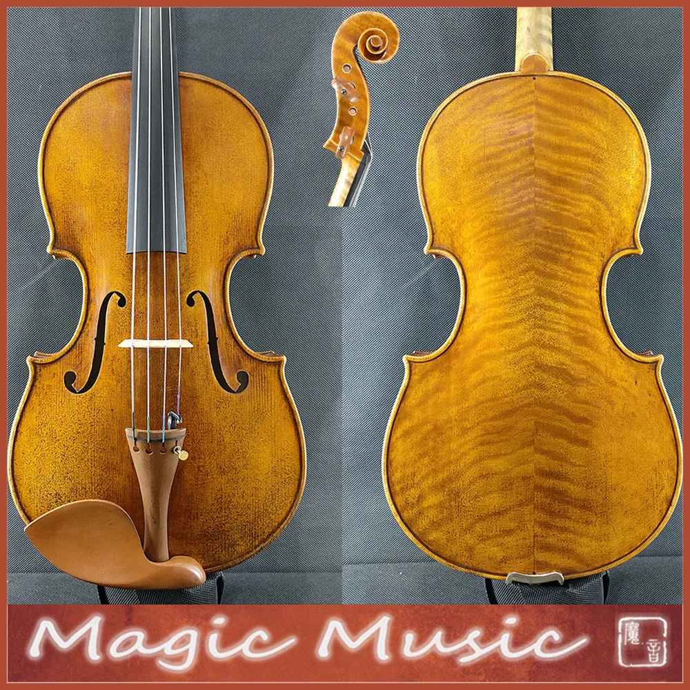 410mm Back Length Copy of Rogerius Bon Nicolai Amati Master Viola 16 Inch Russian Spruce Professional Handmade Oil Varnish