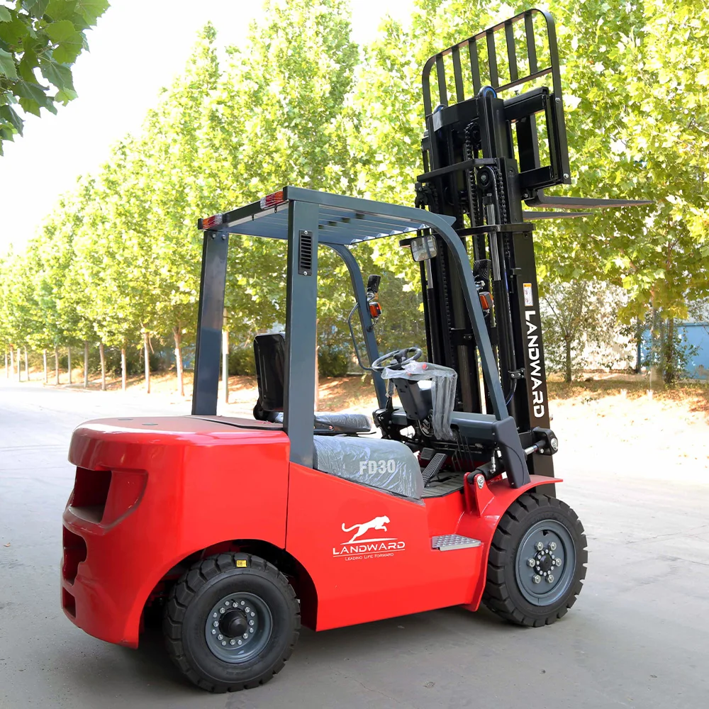 Wózek widłowy hydrauliczny do silnika Diesla 3 tony 5 ton CE/EPA z pozycjonerem widelców i przesuwnikiem bocznym, wózek magazynowy, możliwość dostosowania