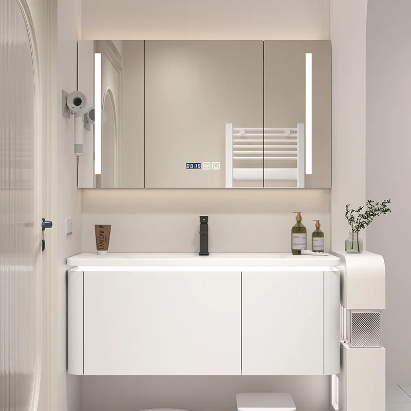 Kit di mobili da bagno Specchi Mensola a muro Vanity Armadietto di lusso Lavabo Classificatori da cucina Armadietto multifunzione per la casa Wc