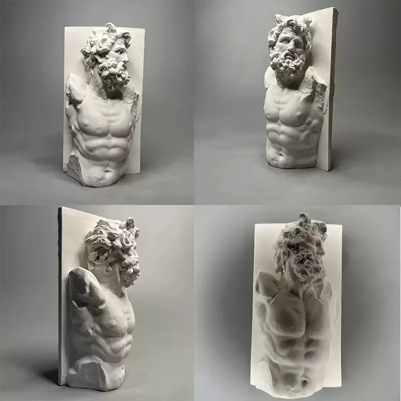 Everbright Store Figure Sculpture Gypsum Statue Ornament Art Homestay Living Room Desktop Desk Porch Home Decorations
