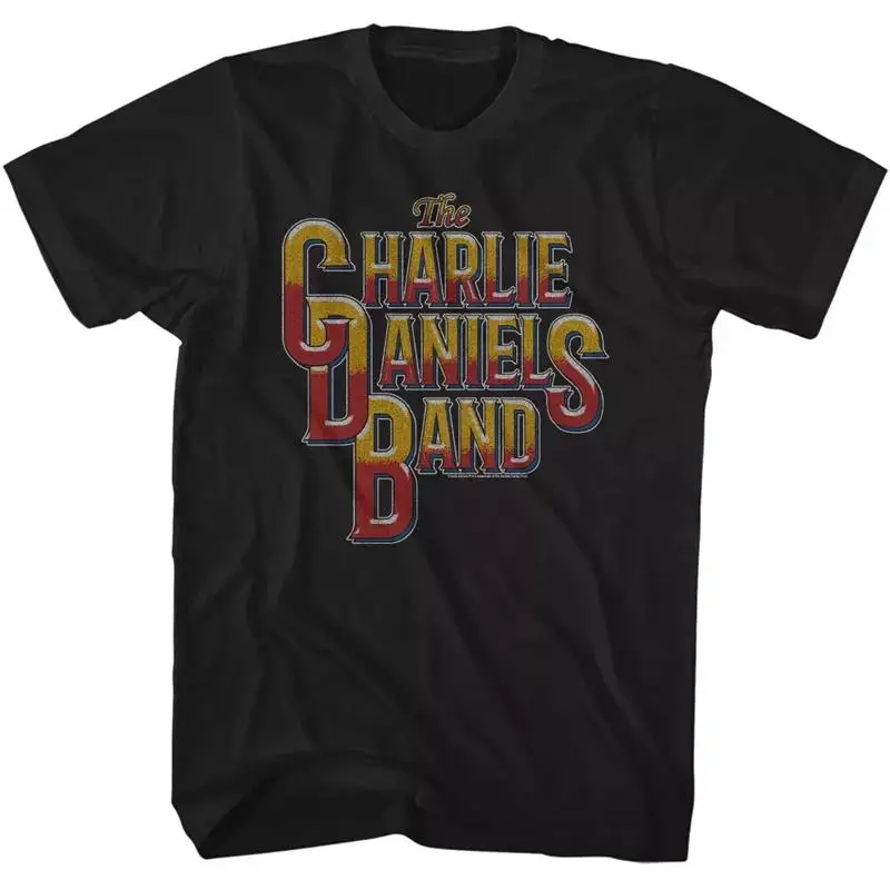The Charlie Daniels Band Vintage Red Yellow Logo Men's  T shirt Rock Tour Merch