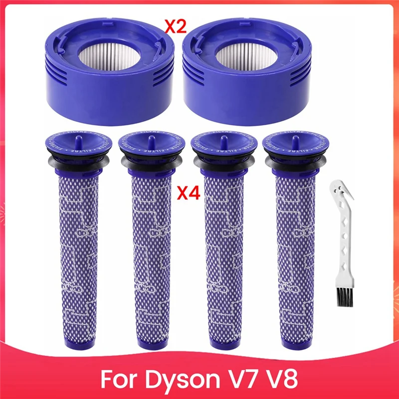 

Vacuum Filter Replacement Kit For Dyson V7 V8 Cordless Vacuum Pre & Post Filter, Replaces Part 965661-01 & 967478-01-AT64
