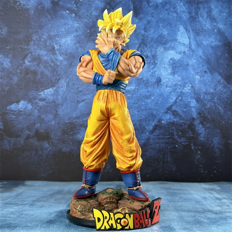 30cm Dragon Ball Son Goku Vegeta IV Super Saiyan Figure Warrior Stance Model Anime Peripheral Desktop Decoration Collection Gift