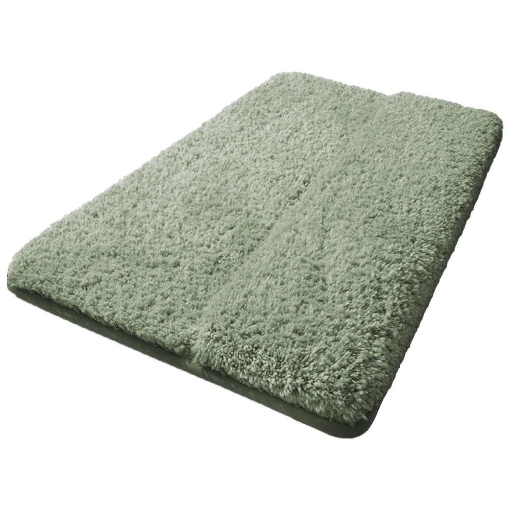 Luxurious Plush Bathroom Mat with Slip Backing Quick Dry Technology for Safe and Comfortable Use After Showering