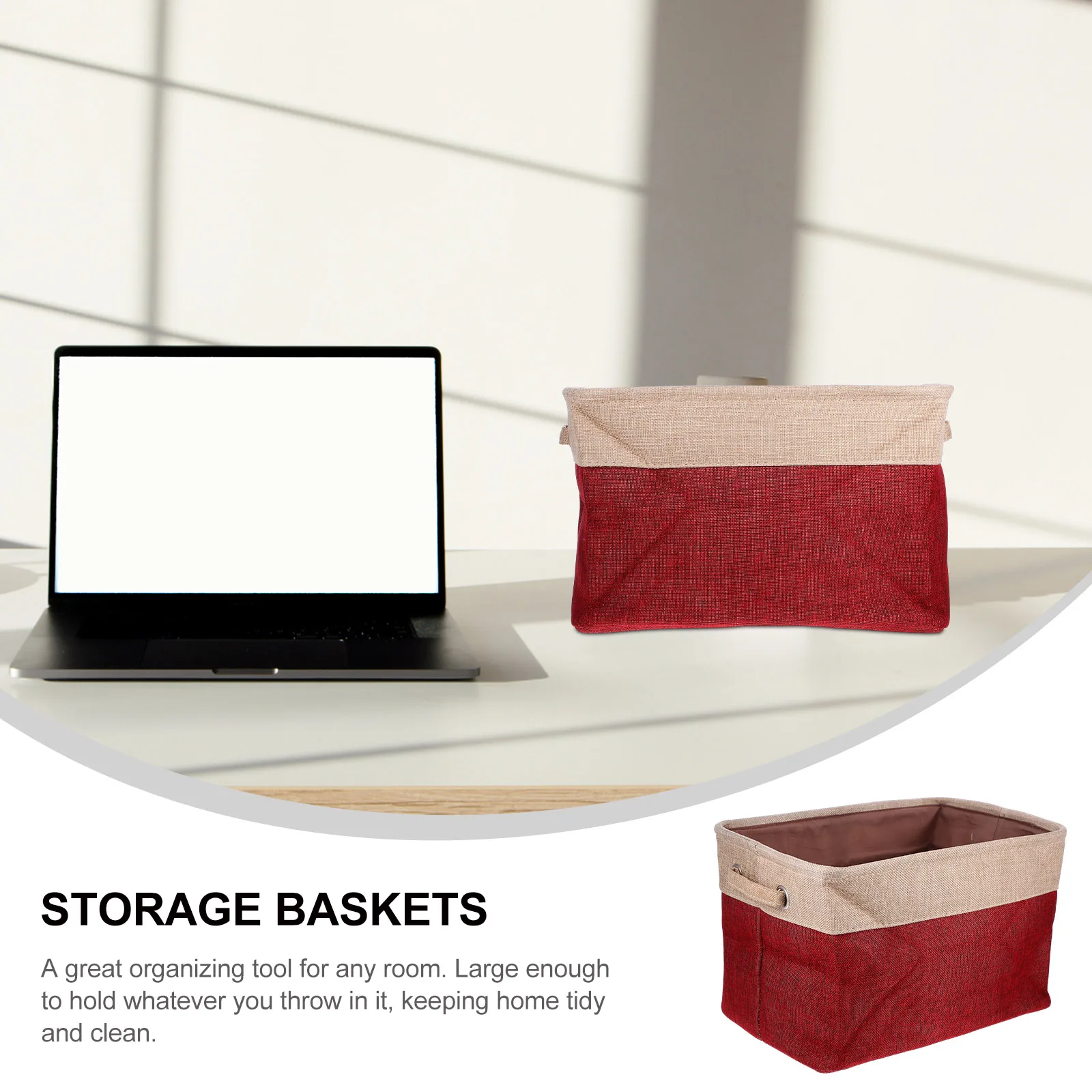 

Foldable Storage Box with Handle Large Capacity Fabric Organizer Bins Collapsible Cube Closet Baskets for Clothes Bedding Toys