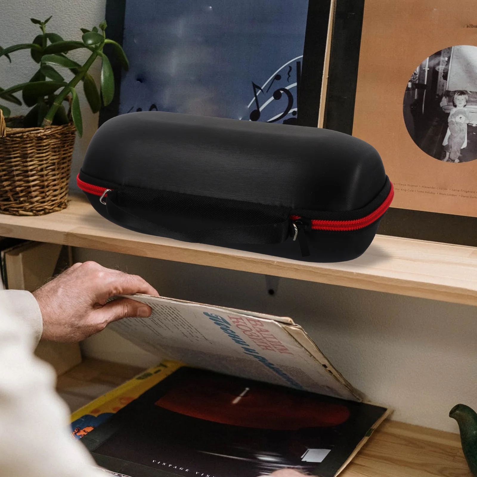 

Speaker Bag Wireless Microphone Case EVA Protective Shockproof Storage Bag for Speaker Accessory ganizer