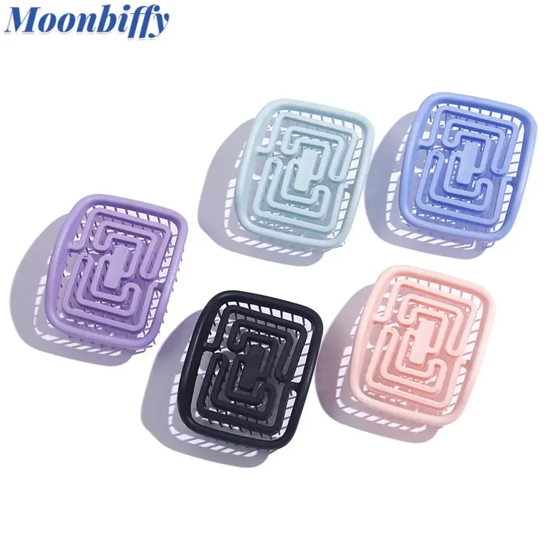 

High Elastic Rebound Non-deformation Massage Shampoo Brush Soft Comb Teeth Fit Scalp Smooth Hair Square Hollow Comb Kids Brush