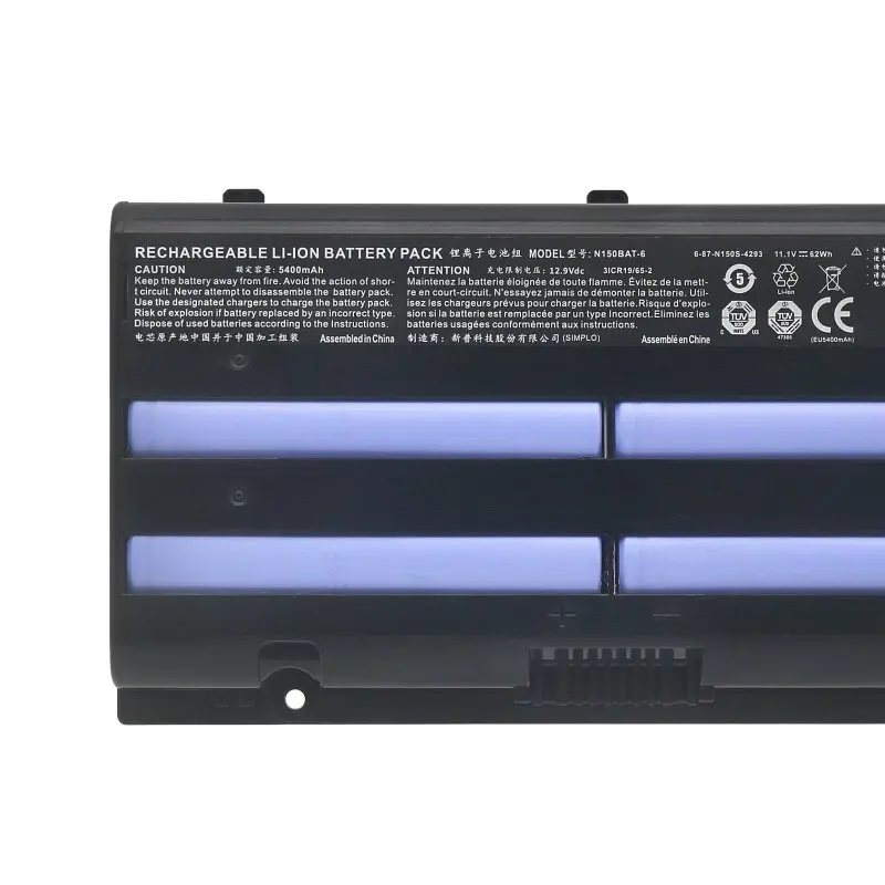 N150BAT-6 Laptop Battery For N150BAT-6 N170SD N150SD N151SD N155S 6-87-N150S-4292 11.1V 62WH