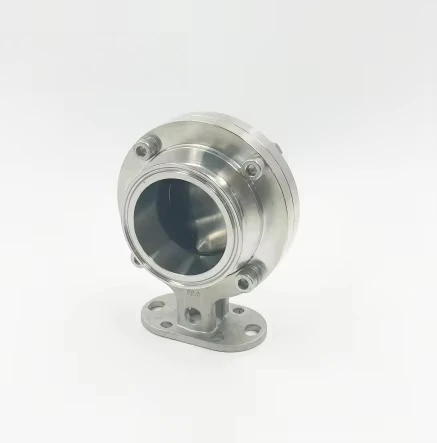 

Ручной быстроразъемный трехзажимной клапан-бабочка из нержавеющей стали Санитарный дроссельный клапан из нержавеющей стали